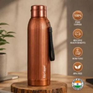 PowerPlus Insulated Copper Bottle – Essential Ribd Copper 750ml