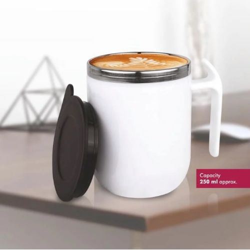 PowerPlus Nob Steel Coffee Mugle Mid Size Stainless