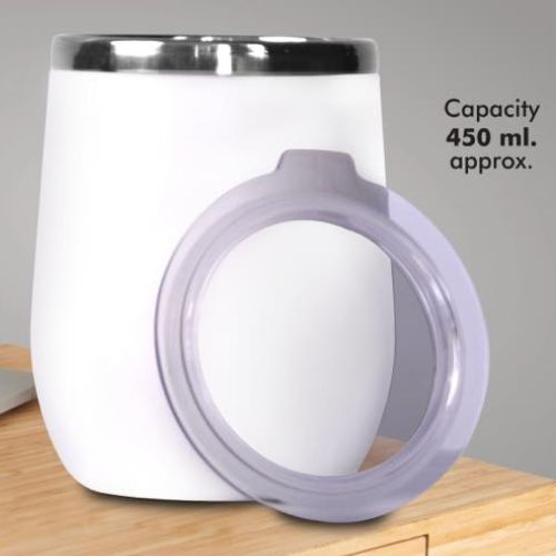 PowerPlus Plum 450 Double Wall Insulated Mug