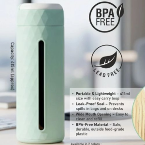 PrismView Geometric Glass Bottle with Integrated Phone Stand