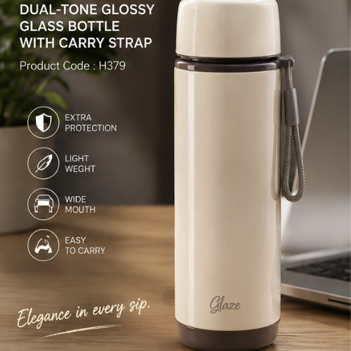 GraniteStation Wheat Straw Glass Bottle