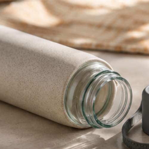 GraniteStation: Wheat Straw Glass Bottle