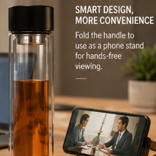 ClearSip Fold: Double Wall Borosilicate Bottle