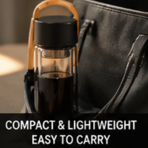 ClearSip Fold: Double Wall Borosilicate Bottle