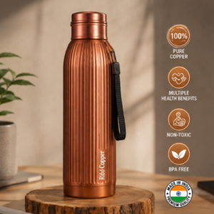 Insulated Copper Bottle – Essential Ribd Copper 750ml