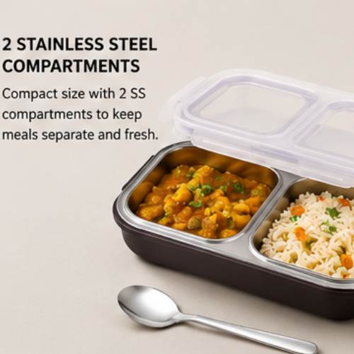 2 Partition Lunch Box – Essential TokuBox Split