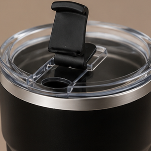 Stainless Steel Mug with Flip Top Lid