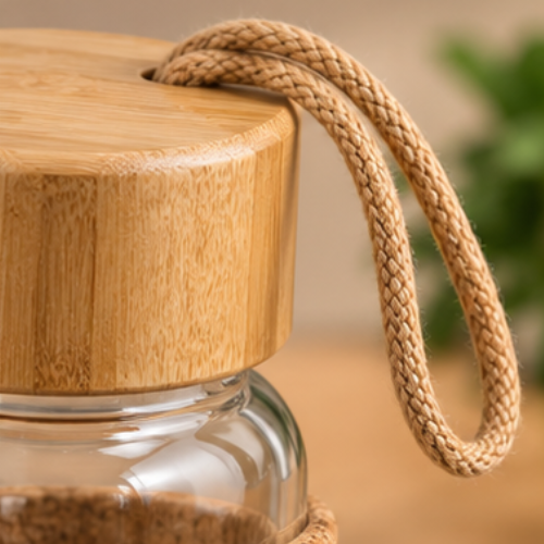 Borosilicate Glass Bottle – Essential ClearSip EcoWrap