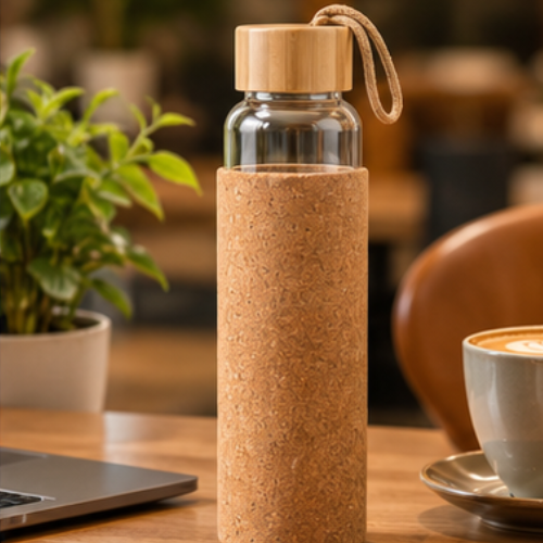 Borosilicate Glass Bottle – Essential ClearSip EcoWrap