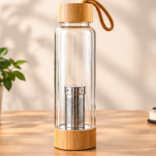Infuser Glass Bottle – Essential ClearSip EcoFuse 450ml