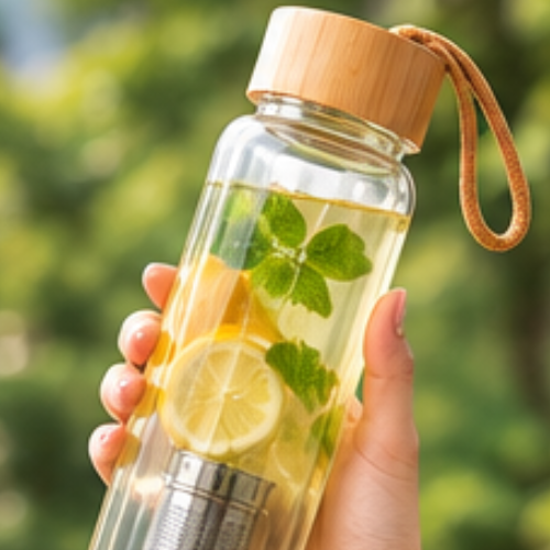 Infuser Glass Bottle – Essential ClearSip EcoFuse 450ml