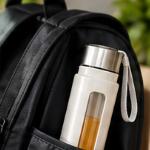Glass Bottle with Plastic Outer Body – Essential SafeSip