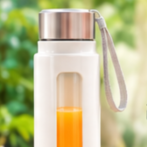 Glass Bottle with Plastic Outer Body – Essential SafeSip