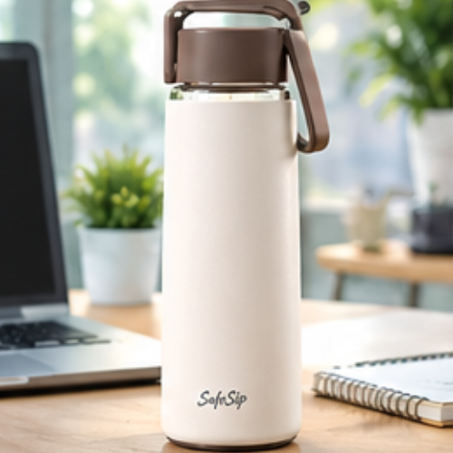 Kids Glass Water Bottle – Essential SafeSip Tilt 425ml