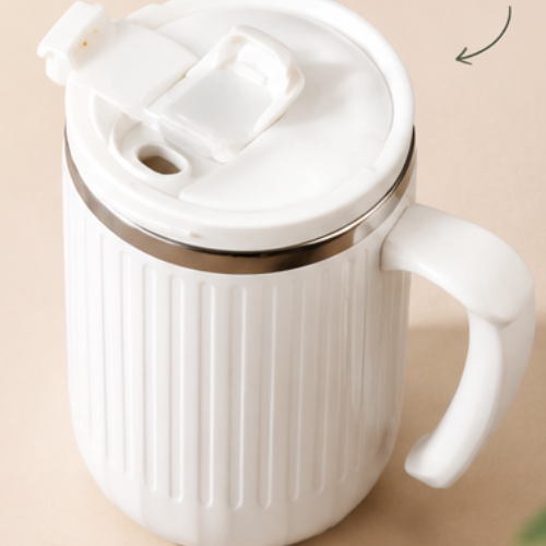 DuraMug Grip: Large Spill Proof Suction Steel Mug