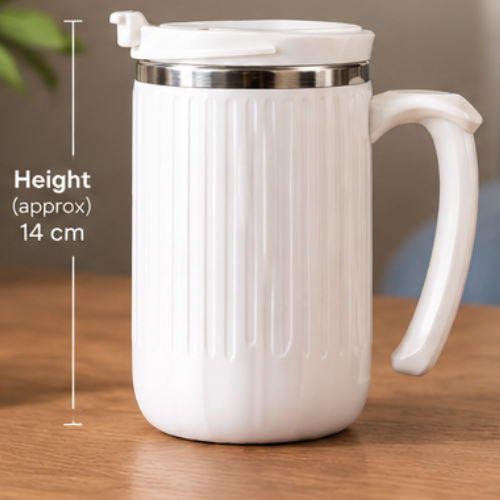DuraMug Grip: Large Spill Proof Suction Steel Mug