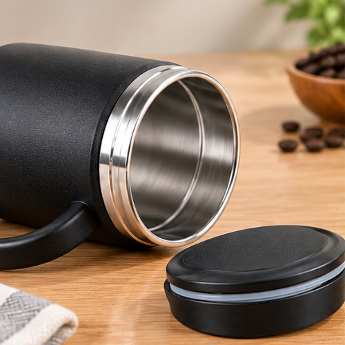 Mini Steel Mug – Essential CurveSip with Convex Lid 200ml