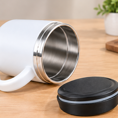 Mini Steel Mug – Essential CurveSip with Convex Lid 200ml