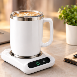 Coffee Warmer & Stainless Steel Mug Set |H290