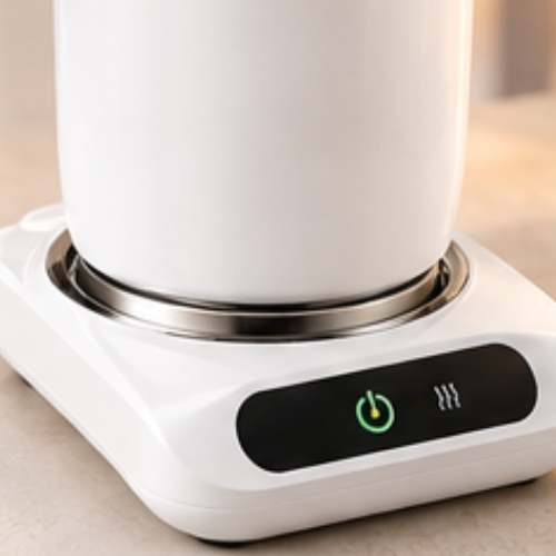 Coffee Warmer & Stainless Steel Mug Set |H290