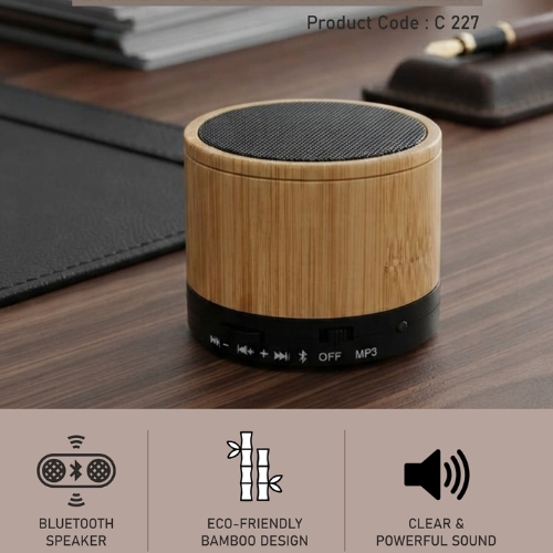 Eco Beats: Bamboo Bluetooth Speaker