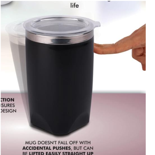 Sunset+MG: Double Wall Mug with Magic Suction