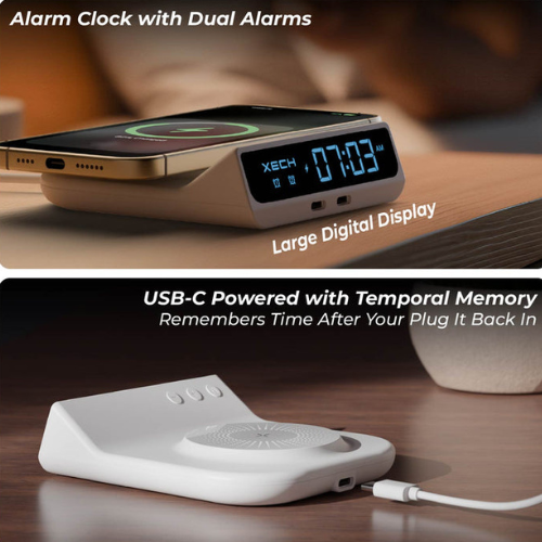 XECH Quest Neo – Wireless Charger with Alarm Clock
