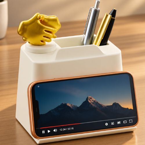 Everyday Organisers Eros Signature — Desk Organizer with Phone Stand