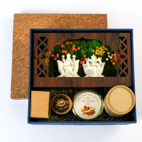 Gift Set - The Aranya Cork Chest Festive Pooja Hamper
