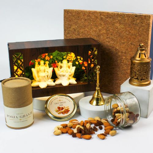Gift Set - The Aranya Cork Chest Festive Pooja Hamper