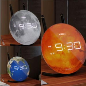 XECH Solaris X LITE-Decorative Globe Table Clock