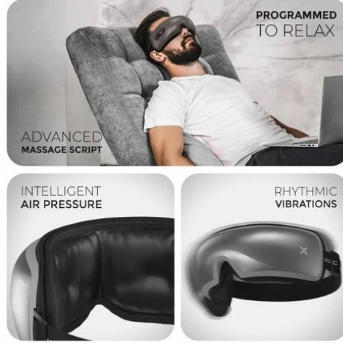 XECH iSoothe (White)– Eye Massager with Wireless Speaker