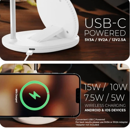 Xech Aerocharge Portable Fan Dual Angle Wireless function