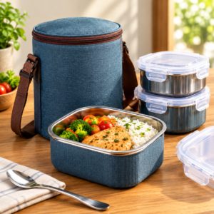 Zippy Nova Lunch Box Bag with Stainless Steel Containers