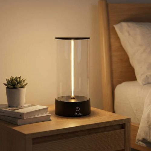 Timalfi Amber Table Lamp — A Glow That Bends Beautifully