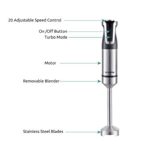 Kairos Speed Mix Pro Hand Blender | Best 600W Immersion Blender