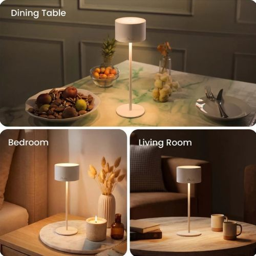Table Lamp - Timalfi Stella Sleek Metal Touch Lamp