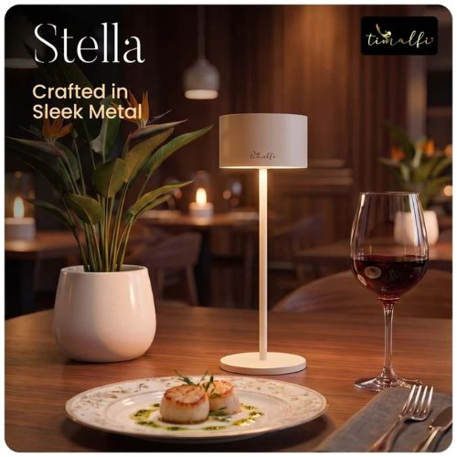 Table Lamp - Timalfi Stella Sleek Metal Touch Lamp
