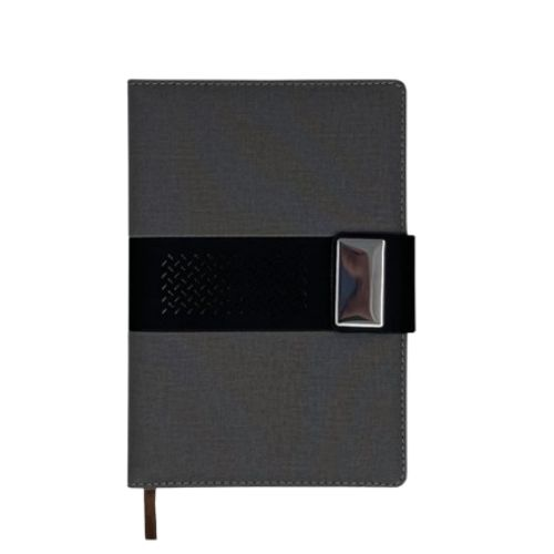 A5 Diary with Metal Strap - 4-Year Calendar, PU Leather