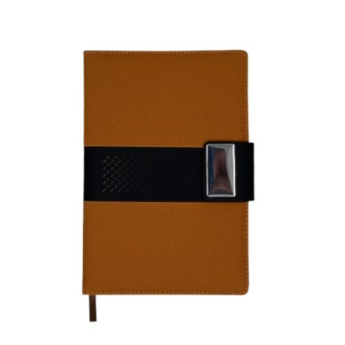 A5 Diary with Metal Strap - 4-Year Calendar, PU Leather