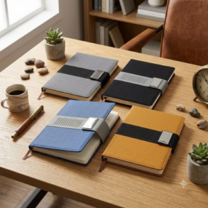 A5 Diary with Metal Strap - 4-Year Calendar, PU Leather