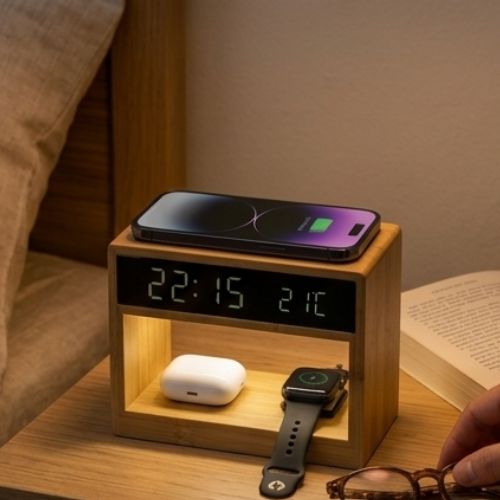 Alarm Clock – Digital Wireless Charging Clock