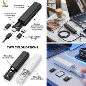 Charging Kit 3 In 1 Retractable – Eco-Friendly Multi Charging Kit