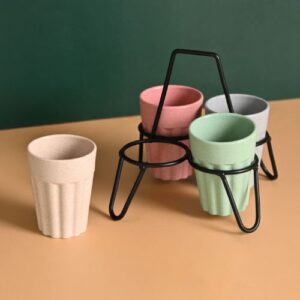 Cutting Chai Cups with Stand – Set of 4 Eco-Friendly 100ml