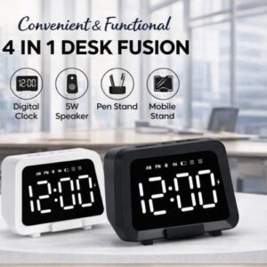Desk Organizer with Clock & Speaker