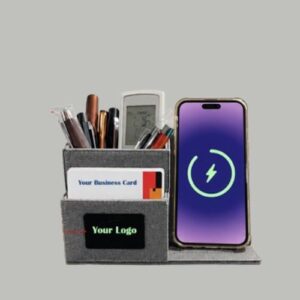 Desk Organizer with Wireless Charger – 15W Model H2536