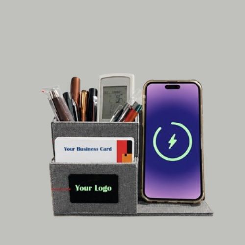 Desk Organizer with Wireless Charger – 15W Model H2536