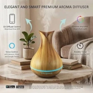 Humidifier Round Humidifier Lamp | 7-Color LED Light