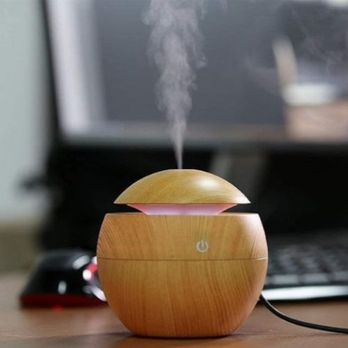 Humidifier Round Humidifier Lamp | 7-Color LED Light