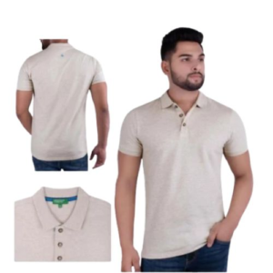 Jacquard Collar Polo T Shirt for Men | UCB 100% Cotton, 7 Colours